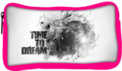 

Snoogg Eco Friendly Canvas Time To Dream Designer Student Pen Pencil Case Coin Purse Pouch Cosmetic Makeup Bag (PINK) Pouch(Multicolor)