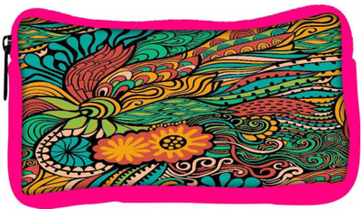 

Snoogg Eco Friendly Canvas Vector Seamless Texture With Abstract Flowers Endless Background Ethnic Sea Student Pen Pencil Case Coin Purse Pouch Cosmetic Makeup Bag (PINK) Pouch(Multicolor)