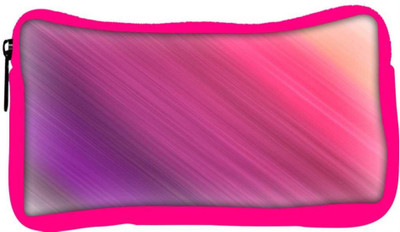 

Snoogg Eco Friendly Canvas Colorful Pattern Multicolor Designer Student Pen Pencil Case Coin Purse Pouch Cosmetic Makeup Bag (PINK) Pouch(Multicolor)