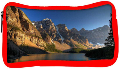 

Snoogg Eco Friendly Canvas Brown Mountain Designer Student Pen Pencil Case Coin Purse Pouch Cosmetic Makeup Bag (RED) Pouch(Multicolor)