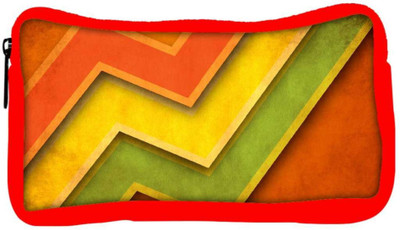 

Snoogg Eco Friendly Canvas Orange Red Yellow Colour Designer Student Pen Pencil Case Coin Purse Pouch Cosmetic Makeup Bag (RED) Pouch(Multicolor)