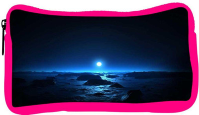 

Snoogg Eco Friendly Canvas Blue Moon Designer Student Pen Pencil Case Coin Purse Pouch Cosmetic Makeup Bag (PINK) Pouch(Multicolor)