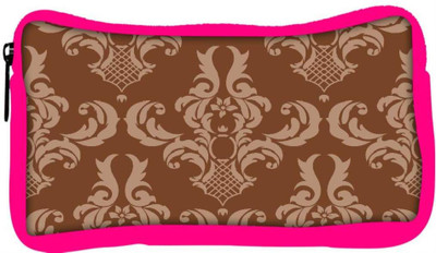 

Snoogg Eco Friendly Canvas Brown Pattern Layer Designer Student Pen Pencil Case Coin Purse Pouch Cosmetic Makeup Bag (PINK) Pouch(Multicolor)