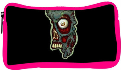 

Snoogg Eco Friendly Canvas Zombie Face Designer Student Pen Pencil Case Coin Purse Pouch Cosmetic Makeup Bag (PINK) Pouch(Multicolor)