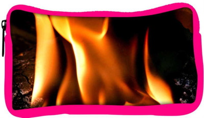 

Snoogg Eco Friendly Canvas Closeup Fire Flame Student Pen Pencil Case Coin Purse Pouch Cosmetic Makeup Bag (PINK) Pouch(Multicolor)