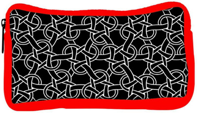 

Snoogg Eco Friendly Canvas Abstract Locks Designer Student Pen Pencil Case Coin Purse Pouch Cosmetic Makeup Bag (RED) Pouch(Multicolor)