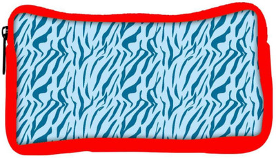 

Snoogg Eco Friendly Canvas Abstract White Pattern Blue Designer Student Pen Pencil Case Coin Purse Pouch Cosmetic Makeup Bag (RED) Pouch(Multicolor)