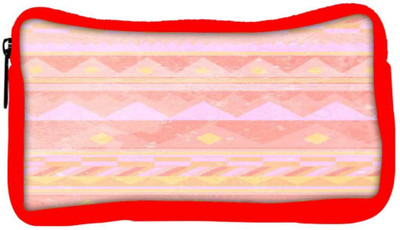 

Snoogg Eco Friendly Canvas Pink Light Aztec Student Pen Pencil Case Coin Purse Pouch Cosmetic Makeup Bag (RED) Pouch(Multicolor)