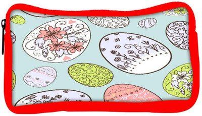 

Snoogg Eco Friendly Canvas Colorful Eggs Designer Student Pen Pencil Case Coin Purse Pouch Cosmetic Makeup Bag (RED) Pouch(Multicolor)