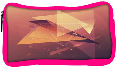 

Snoogg Eco Friendly Canvas Abstract Design Student Pen Pencil Case Coin Purse Pouch Cosmetic Makeup Bag (PINK) Pouch(Multicolor)