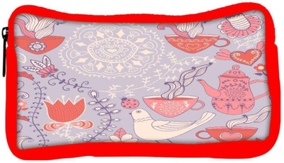 

Snoogg Eco Friendly Canvas White Pigeon Designer Student Pen Pencil Case Coin Purse Pouch Cosmetic Makeup Bag (RED) Pouch(Multicolor)