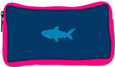 

Snoogg Eco Friendly Canvas Small Shark Designer Student Pen Pencil Case Coin Purse Pouch Cosmetic Makeup Bag (PINK) Pouch(Multicolor)