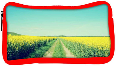 

Snoogg Eco Friendly Canvas Field Road Designer Student Pen Pencil Case Coin Purse Pouch Cosmetic Makeup Bag (RED) Pouch(Multicolor)