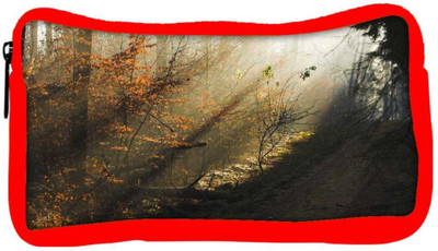 

Snoogg Eco Friendly Canvas Dark Forest Designer Student Pen Pencil Case Coin Purse Pouch Cosmetic Makeup Bag (RED) Pouch(Multicolor)