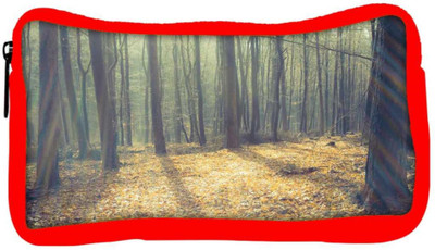 

Snoogg Eco Friendly Canvas Focused Light In Forest Designer Student Pen Pencil Case Coin Purse Pouch Cosmetic Makeup Bag (RED) Pouch(Multicolor)