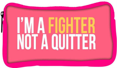 

Snoogg Eco Friendly Canvas Im A Fighter Student Pen Pencil Case Coin Purse Pouch Cosmetic Makeup Bag (PINK) Pouch(Multicolor)