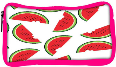 

Snoogg Eco Friendly Canvas Watermelon Designer Student Pen Pencil Case Coin Purse Pouch Cosmetic Makeup Bag (PINK) Pouch(Multicolor)