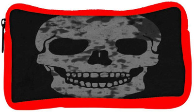 

Snoogg Eco Friendly Canvas Skull Student Pen Pencil Case Coin Purse Pouch Cosmetic Makeup Bag (RED) Pouch(Multicolor)