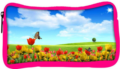 

Snoogg Eco Friendly Canvas Butterfly In Flower Designer Student Pen Pencil Case Coin Purse Pouch Cosmetic Makeup Bag (PINK) Pouch(Multicolor)