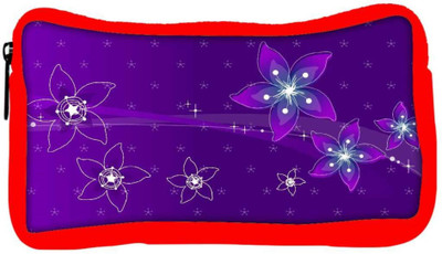 

Snoogg Eco Friendly Canvas Purple Flower Designer Student Pen Pencil Case Coin Purse Pouch Cosmetic Makeup Bag (RED) Pouch(Multicolor)
