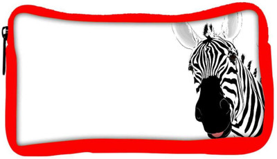 

Snoogg Eco Friendly Canvas Funny Zebra Designer Student Pen Pencil Case Coin Purse Pouch Cosmetic Makeup Bag (RED) Pouch(Multicolor)