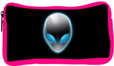

Snoogg Eco Friendly Canvas Alien Mask Designer Student Pen Pencil Case Coin Purse Pouch Cosmetic Makeup Bag (PINK) Pouch(Multicolor)