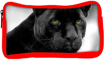 

Snoogg Eco Friendly Canvas Black Tiger Designer Student Pen Pencil Case Coin Purse Pouch Cosmetic Makeup Bag (RED) Pouch(Multicolor)