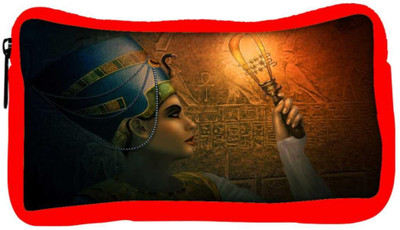 

Snoogg Eco Friendly Canvas Cleopatra Digital Designer Student Pen Pencil Case Coin Purse Pouch Cosmetic Makeup Bag (RED) Pouch(Multicolor)