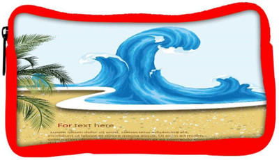

Snoogg Eco Friendly Canvas Vector Summer Background With Waves Student Pen Pencil Case Coin Purse Pouch Cosmetic Makeup Bag (RED) Pouch(Multicolor)