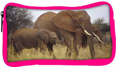 

Snoogg Eco Friendly Canvas Elephant Playing In Mud Designer Student Pen Pencil Case Coin Purse Pouch Cosmetic Makeup Bag (PINK) Pouch(Multicolor)