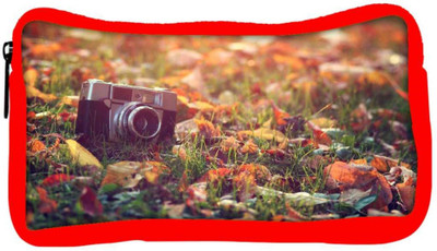 

Snoogg Eco Friendly Canvas Vintage Camera Designer Student Pen Pencil Case Coin Purse Pouch Cosmetic Makeup Bag (RED) Pouch(Multicolor)