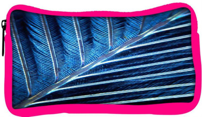 

Snoogg Eco Friendly Canvas Feather Student Pen Pencil Case Coin Purse Pouch Cosmetic Makeup Bag (PINK) Pouch(Multicolor)