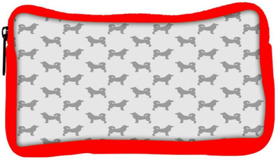 

Snoogg Eco Friendly Canvas Dogs In Grey Pattern Designer Student Pen Pencil Case Coin Purse Pouch Cosmetic Makeup Bag (RED) Pouch(Multicolor)