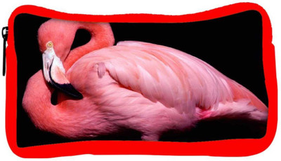 

Snoogg Eco Friendly Canvas Pink Swan Designer Student Pen Pencil Case Coin Purse Pouch Cosmetic Makeup Bag (RED) Pouch(Multicolor)