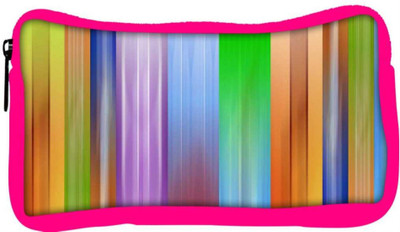 

Snoogg Eco Friendly Canvas Lite Multicolor Designer Student Pen Pencil Case Coin Purse Pouch Cosmetic Makeup Bag (PINK) Pouch(Multicolor)