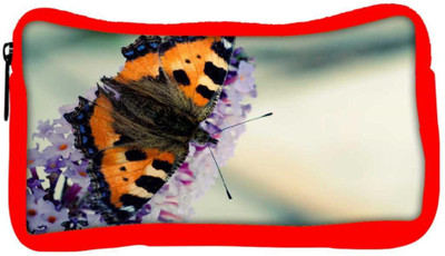 

Snoogg Eco Friendly Canvas Butterfly In White Flower Designer Student Pen Pencil Case Coin Purse Pouch Cosmetic Makeup Bag (RED) Pouch(Multicolor)