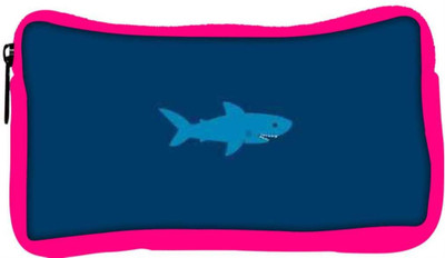 

Snoogg Eco Friendly Canvas Blue Shark Designer Student Pen Pencil Case Coin Purse Pouch Cosmetic Makeup Bag (PINK) Pouch(Multicolor)
