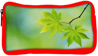 

Snoogg Eco Friendly Canvas Green Neem Leaves Designer Student Pen Pencil Case Coin Purse Pouch Cosmetic Makeup Bag (RED) Pouch(Multicolor)