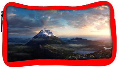 

Snoogg Eco Friendly Canvas Snow At Hill Top Designer Student Pen Pencil Case Coin Purse Pouch Cosmetic Makeup Bag (RED) Pouch(Multicolor)
