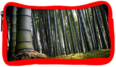 

Snoogg Eco Friendly Canvas Bamboo Tree Designer Student Pen Pencil Case Coin Purse Pouch Cosmetic Makeup Bag (RED) Pouch(Multicolor)