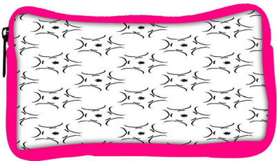 

Snoogg Eco Friendly Canvas Abstract Pattern White Designer Student Pen Pencil Case Coin Purse Pouch Cosmetic Makeup Bag (PINK) Pouch(Multicolor)