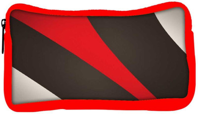 

Snoogg Eco Friendly Canvas Red And Brown Stripes Designer Student Pen Pencil Case Coin Purse Pouch Cosmetic Makeup Bag (RED) Pouch(Multicolor)