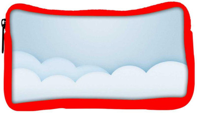 

Snoogg Eco Friendly Canvas Lite Color Clouds Designer Student Pen Pencil Case Coin Purse Pouch Cosmetic Makeup Bag (RED) Pouch(Multicolor)