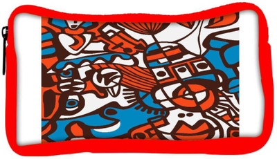 

Snoogg Eco Friendly Canvas Orange Abstract Orange Designer Student Pen Pencil Case Coin Purse Pouch Cosmetic Makeup Bag (RED) Pouch(Multicolor)