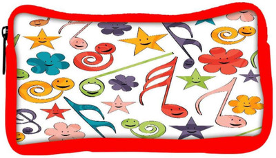

Snoogg Eco Friendly Canvas Smiley Strings Designer Student Pen Pencil Case Coin Purse Pouch Cosmetic Makeup Bag (RED) Pouch(Multicolor)