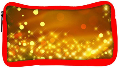 

Snoogg Eco Friendly Canvas Golden Sparkles Abstract Designer Student Pen Pencil Case Coin Purse Pouch Cosmetic Makeup Bag (RED) Pouch(Multicolor)