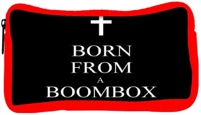 

Snoogg Eco Friendly Canvas Born From A Boombox Student Pen Pencil Case Coin Purse Pouch Cosmetic Makeup Bag (RED) Pouch(Multicolor)
