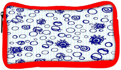 

Snoogg Eco Friendly Canvas Bubbles Blue Designer Student Pen Pencil Case Coin Purse Pouch Cosmetic Makeup Bag (RED) Pouch(Multicolor)