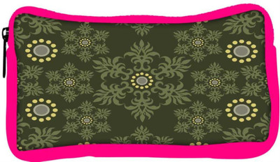 

Snoogg Eco Friendly Canvas Abstract Green Pattern Designer Student Pen Pencil Case Coin Purse Pouch Cosmetic Makeup Bag (PINK) Pouch(Multicolor)