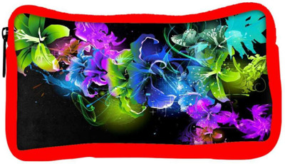 

Snoogg Eco Friendly Canvas Abstract Multicolor Flowers Designer Student Pen Pencil Case Coin Purse Pouch Cosmetic Makeup Bag (RED) Pouch(Multicolor)